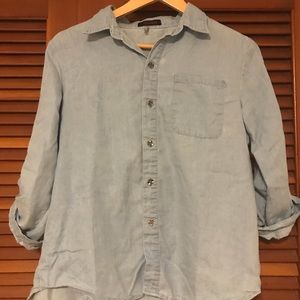 Long sleeve denim top